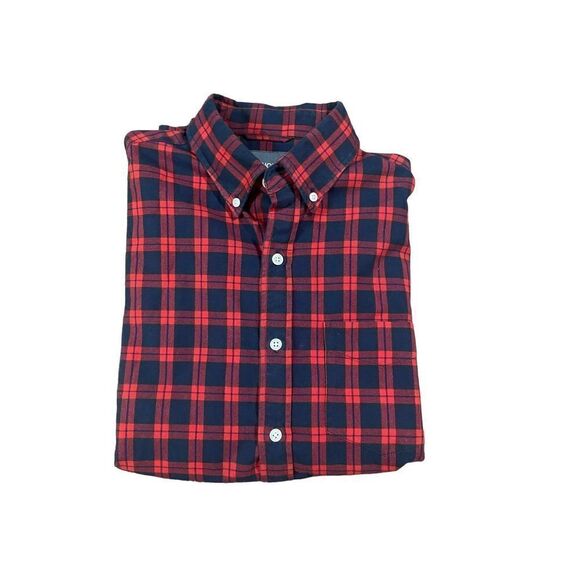 Bonobos Navy Blue and Red Plaid Casual Button Down Size Medium slim fit - Picture 4 of 9